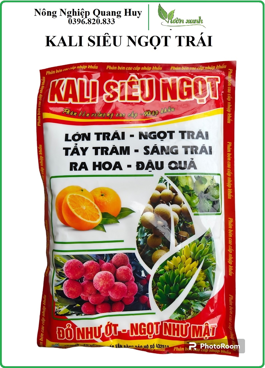 1kg- phân bón SIÊU KALI - kali siêu ngọt giúp to trái, lớn trái, trái bóng đẹp, hạn chế rụng trái